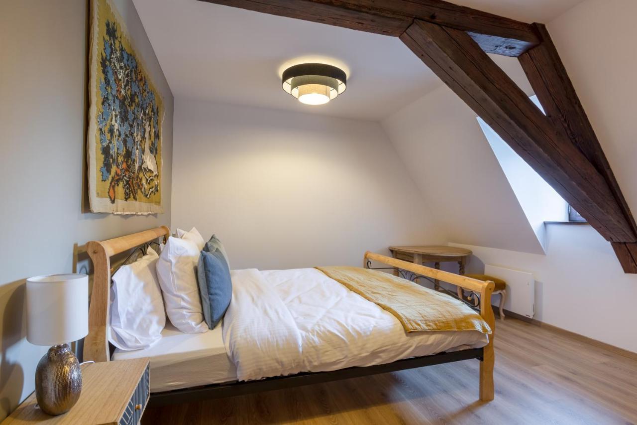 Le Rhenanus Jacques Taurellus - Appartement Duplex Au Calme - Centre Ville - Parking Gratuit Sélestat Exterior photo